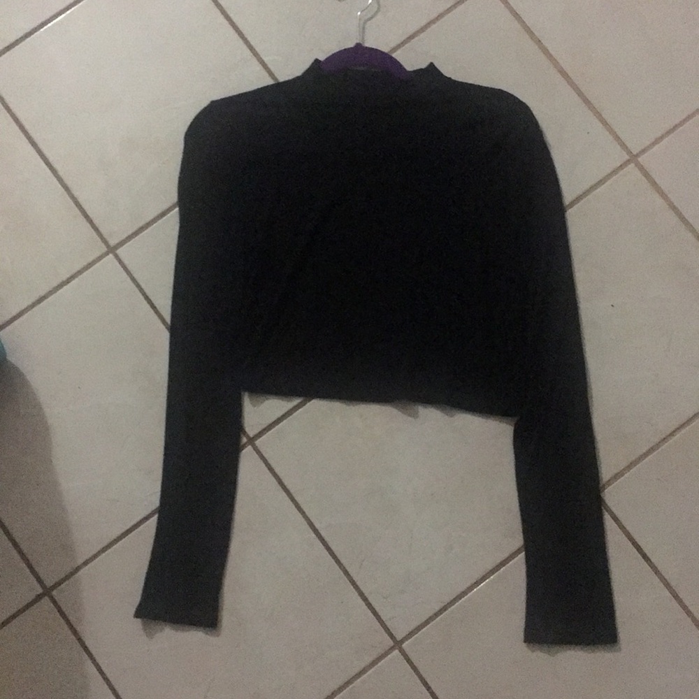 Long sleeve crop top